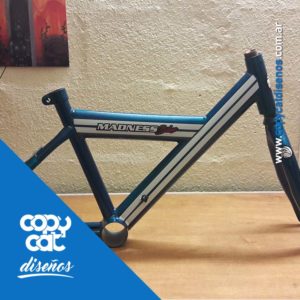 Gráfica Vehicular Bicicleta - Franjas / logos