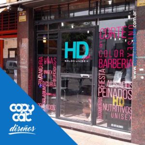 Vidriera HD Barbería