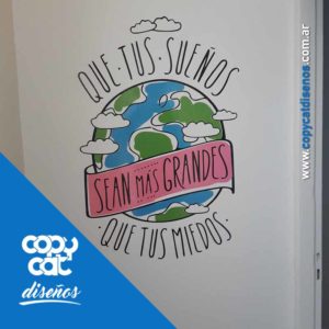 Vinilo Frase Pasillo