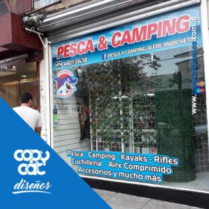 Vidriera Pesca y Camping