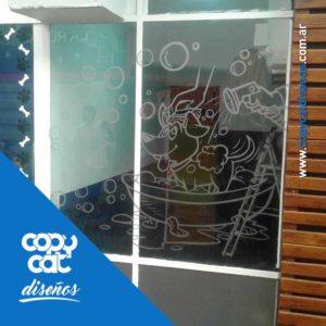Vidriera Peluquería Canina