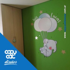 Vinilo Elefante Dormitorio