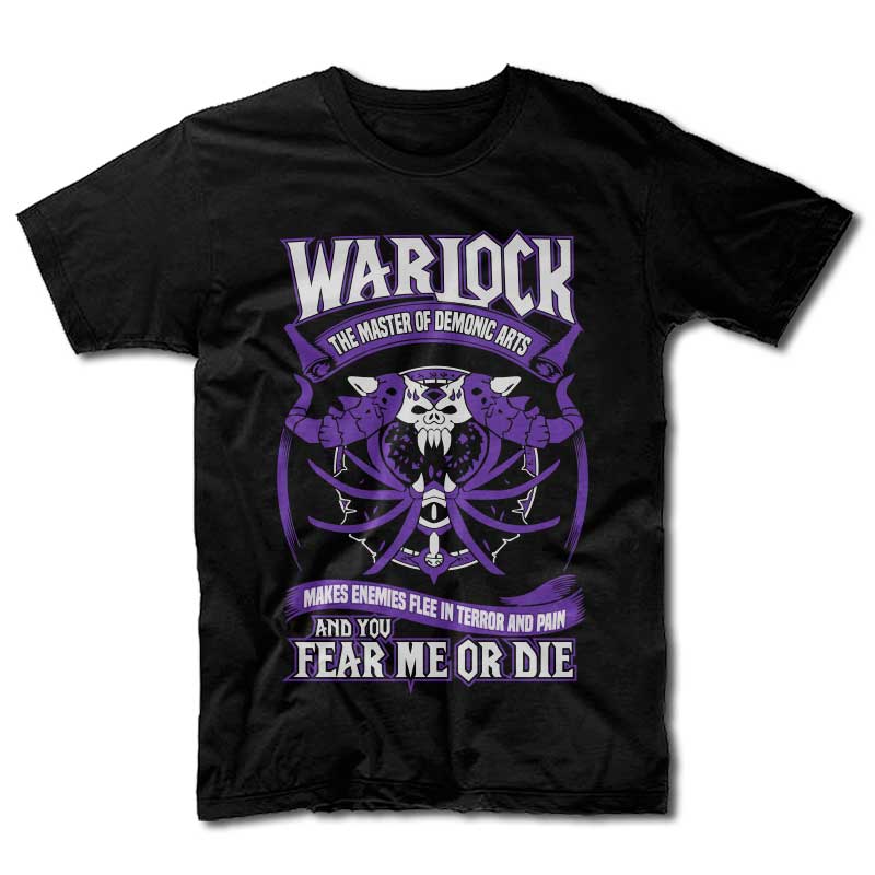 Remera Warlock – Fear me or Die