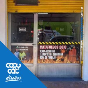 Vidriera Ploter Matafuegos