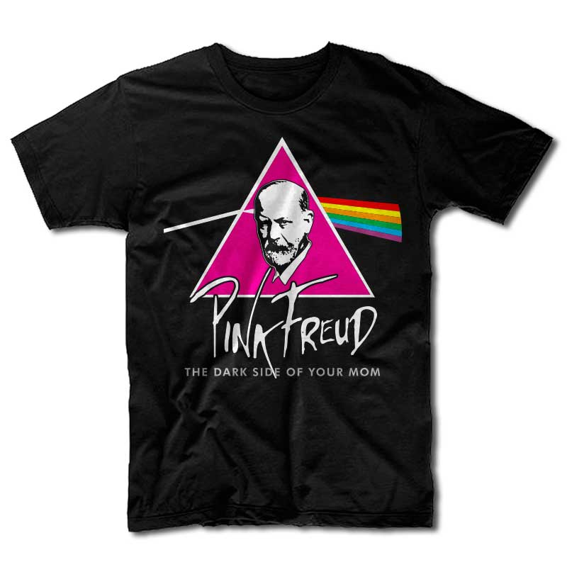 Remera Pink Freud - The Dark Side of your Mom
