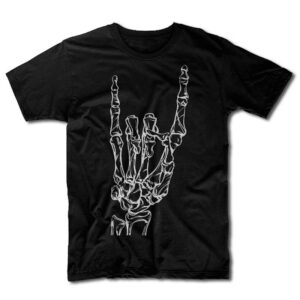 Remera Rock and Roll - Huesos Mano