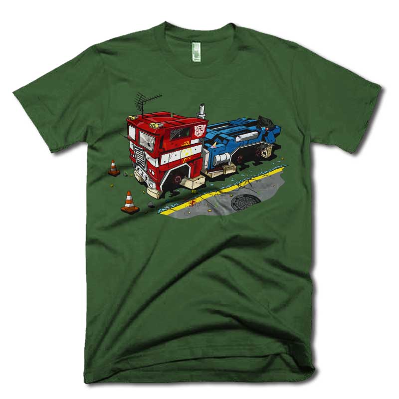Remera Transformers - Optimus Prime Vandalizado