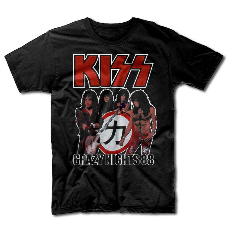 Remera Kiss - Crazy Nights 1988