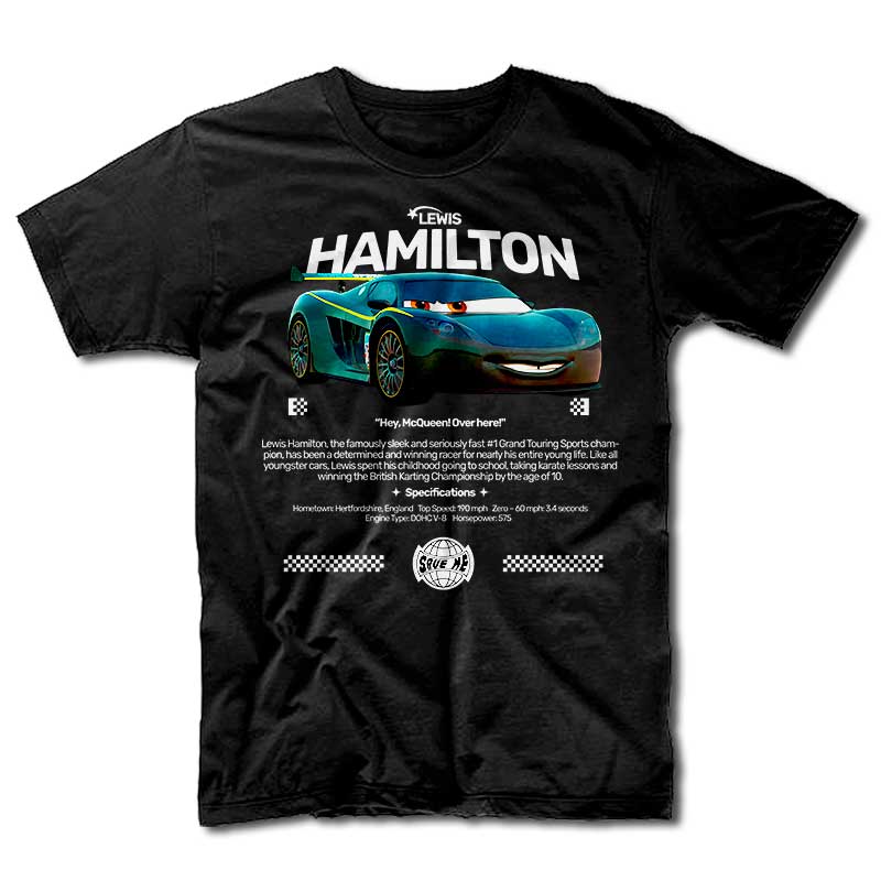 Remera Cars - Lewis Hamilton