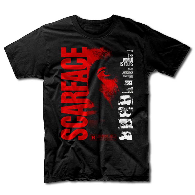 Remera Scarface - The word is yours 1983