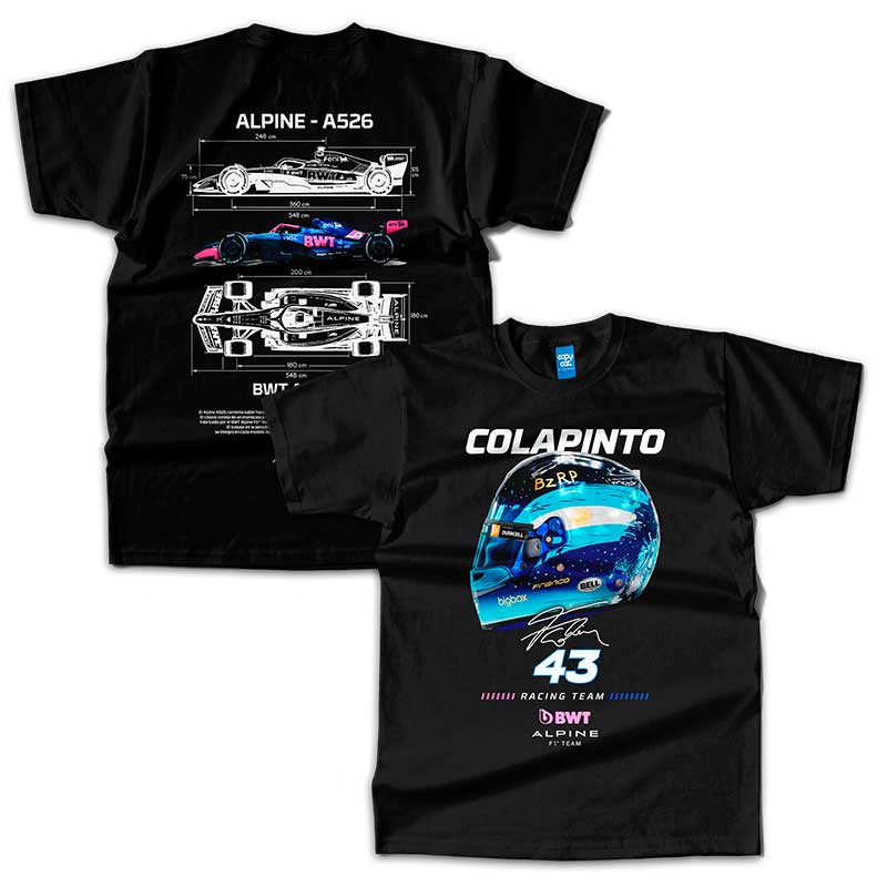 Remera Franco Colapinto - Casco 2026