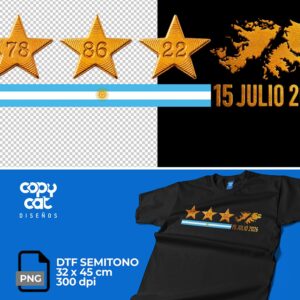 Semitono Argentina 4 Estrellas Malvinas